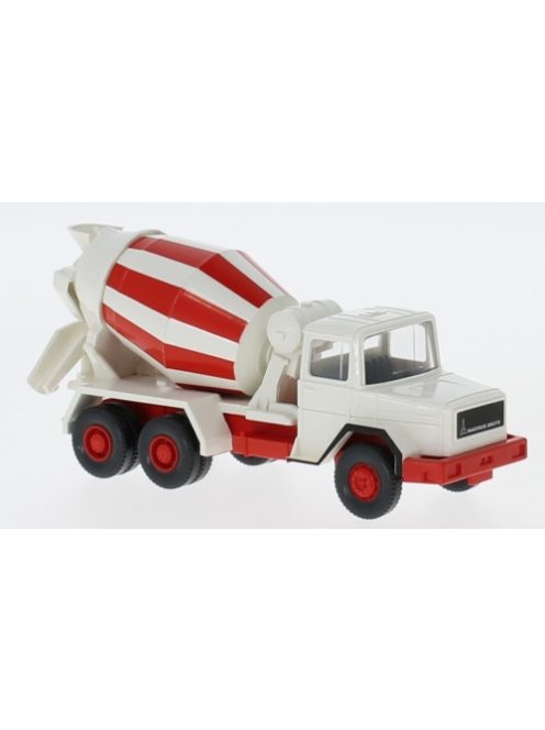 Wiking - Magirus Betonmischer, weiss/rot, 1:87