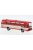 Wiking - Mercedes O 302, rot/weiss, 1965, 1:87