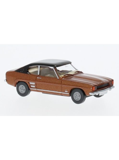 Wiking - Ford Capri MKI, braun/schwarz, 1969, 1:87