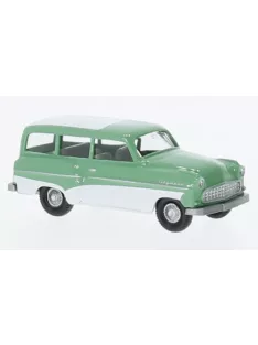 Wiking - Opel Olympia CaraVan, hellgrün/weiss, 1957, 1:87
