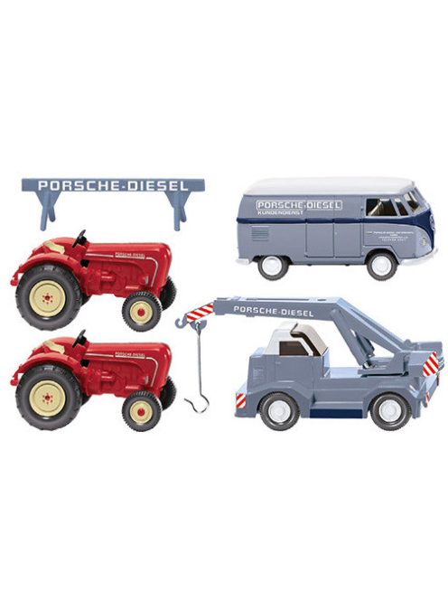 Wiking - Set Porsche Schlepper, 1:87