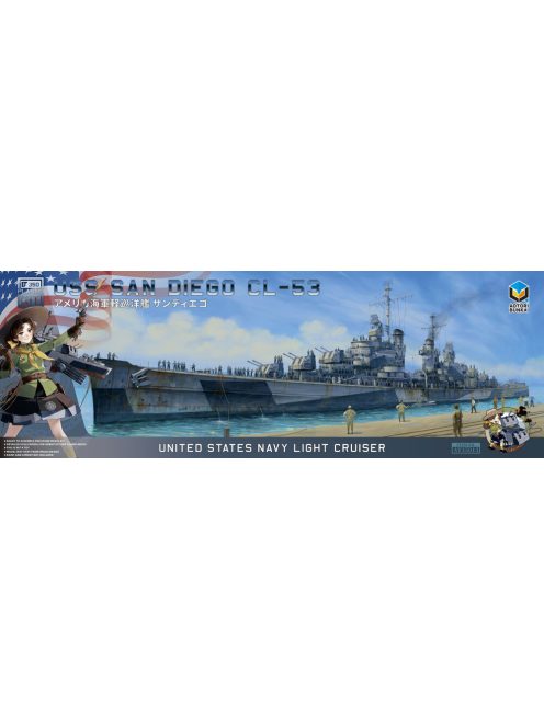 Zimi Model - USS SAN DIEGO CL-53 (ATORI BRAND)