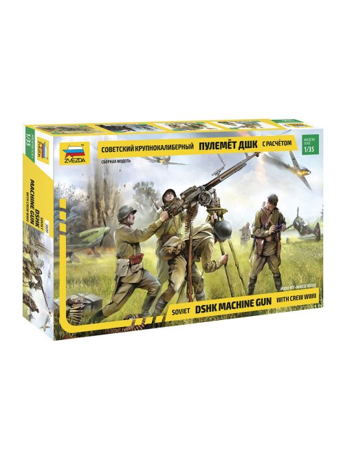 Zvezda - Soviet DSHK with Crew WWII 1:35