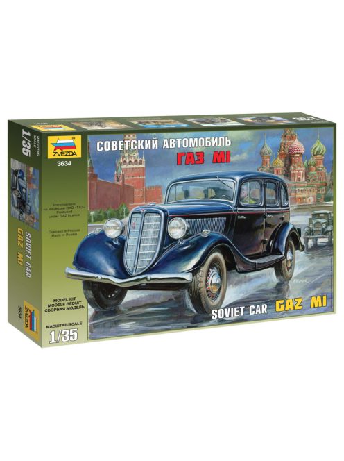 Zvezda - Gaz M1 Soviet Staff Car (3634)