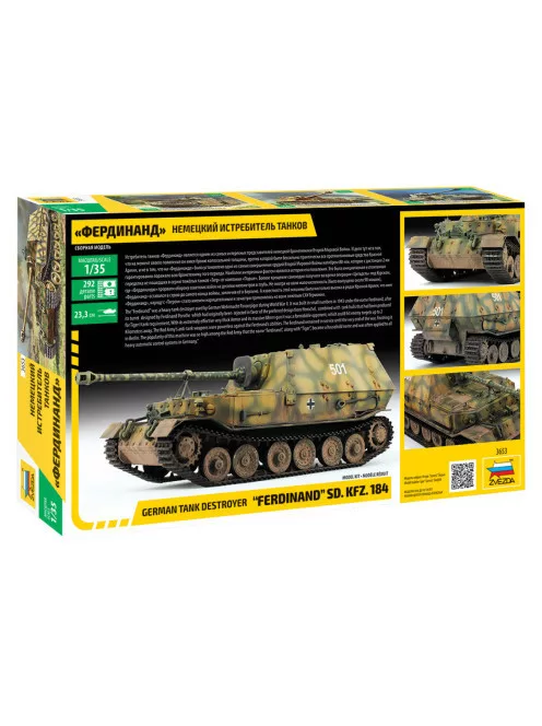 Zvezda - Sd. Kfz. 184 Ferdinand Tiger 1:35 (3653)