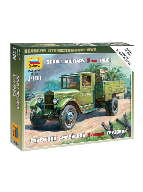 Zvezda - Soviet Military 3 Ton Truck Zis-5 1:100 (6124)