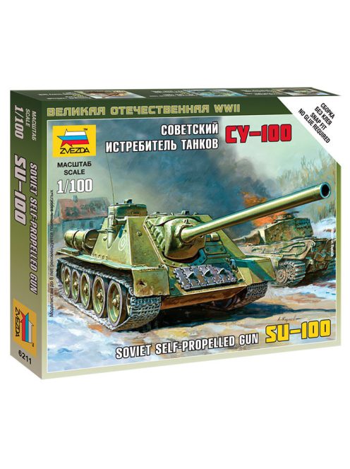 Zvezda - Su-100 Soviet Self-Propelled Gun 1:100 (6211)