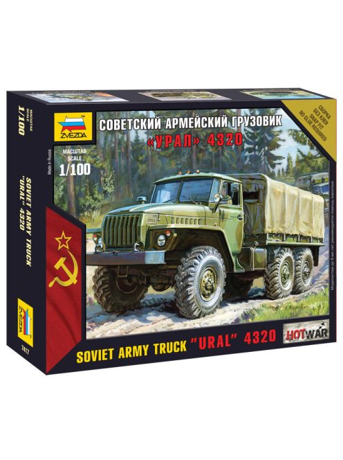 Zvezda - Soviet Army Truck 'Ural' 4320 1:100 (7417)