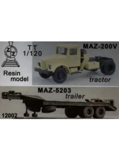 ZZ Modell - MAZ-200V & MAZ-5203 trailer