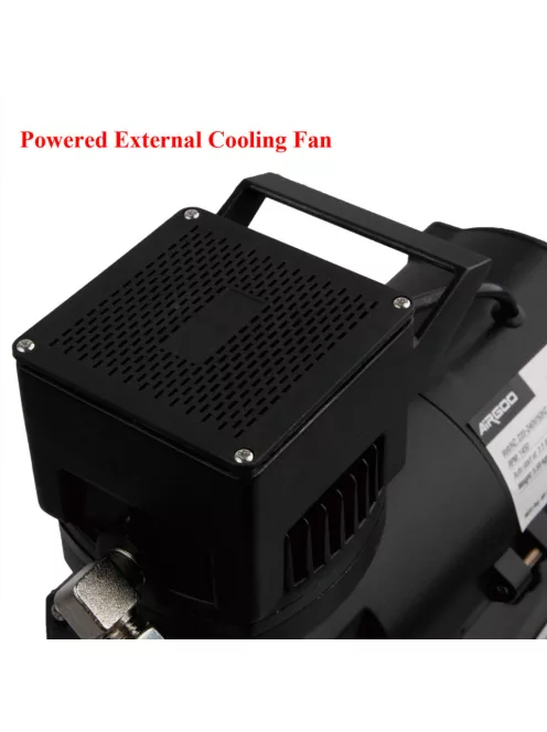 Airgoo Premium Aibrush Compressor AG-426 with Superpower Double Cooling Fans and Air Tank